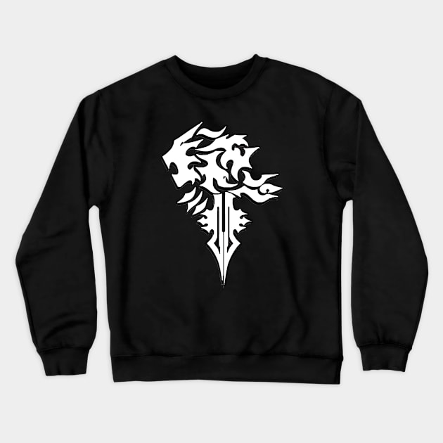 Logo FF8 Blanco Negro Crewneck Sweatshirt by FranGSal